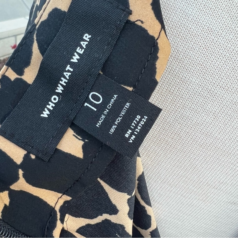 WHO WHAT WEAR leopard print midi skirt|10 - Picture 9 of 9